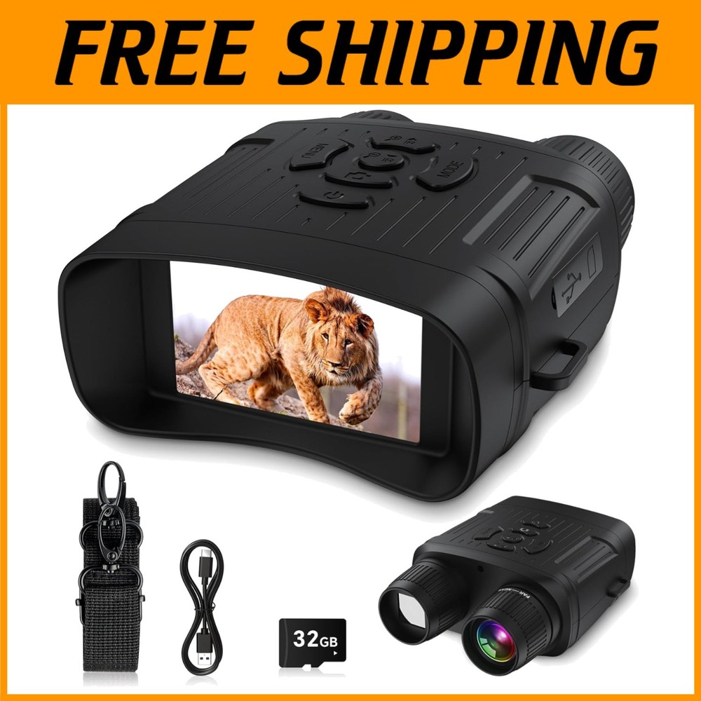 Digital Night Vision Binoculars, 850nm Illuminator