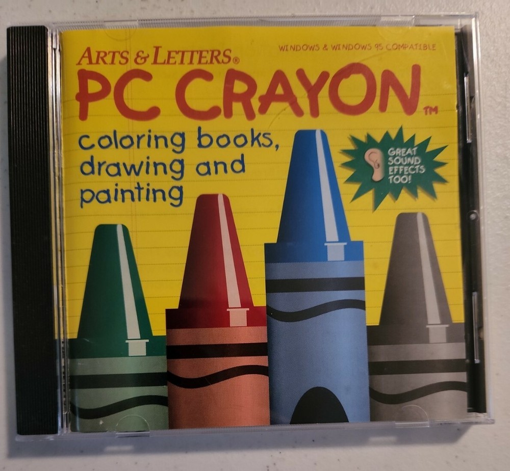 Arts & Letters PC Crayon (CD-Rom, 1995)