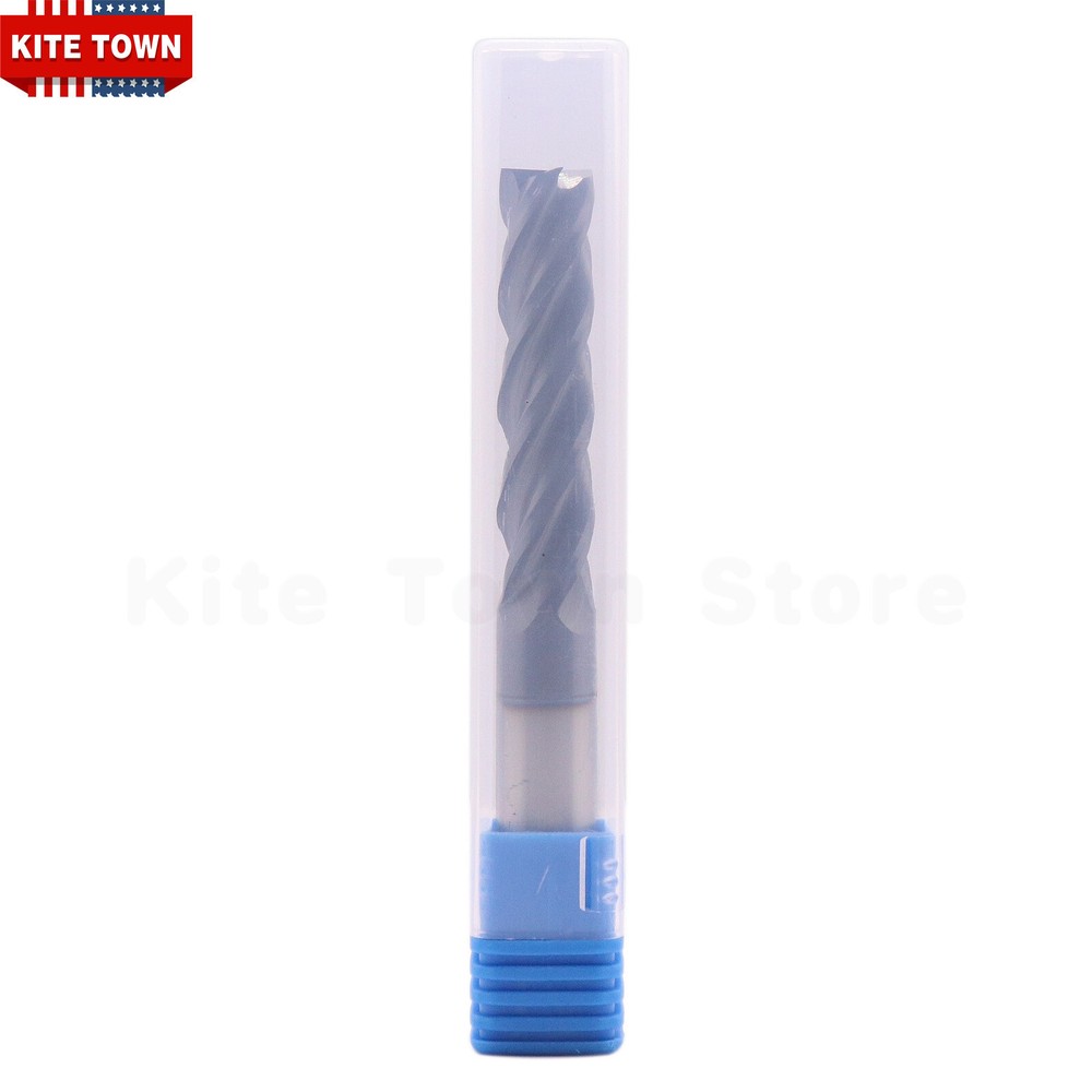 4 Flute 7/16" x 2" x 4" Solid Carbide Long End Mill - AlTiN Coated