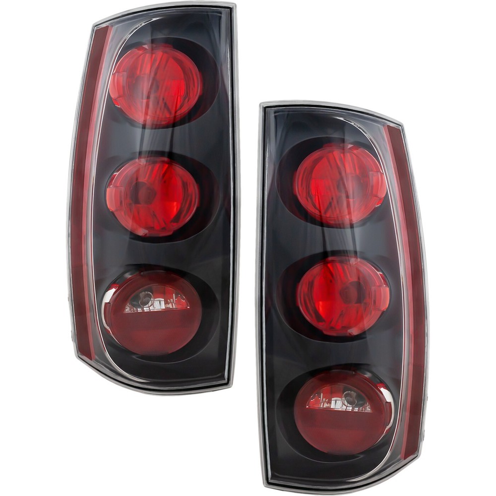 Tail Light Set For 2007-2014 GMC Yukon With Bulbs Driver and Passenger Side