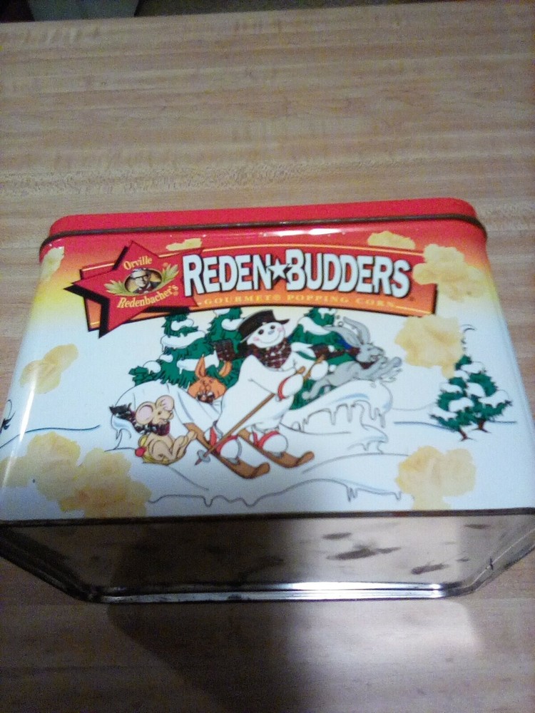 Reden Budders gourmet popping corn tin