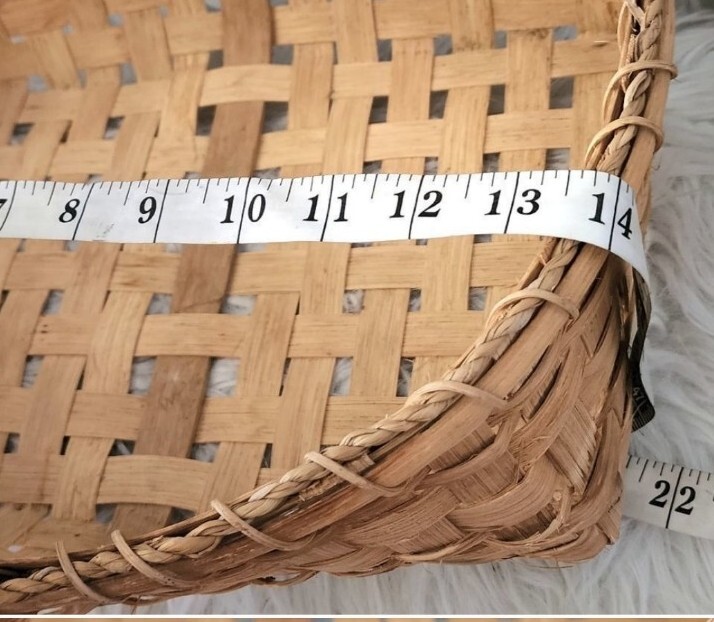 Handcrafted wicker basket vintage