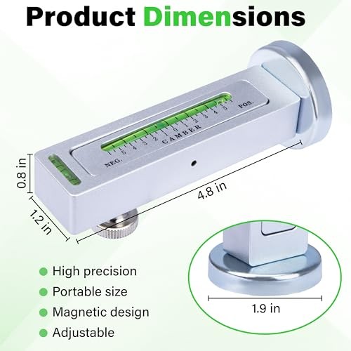 Wheel Alignment Tool, Universal Camber Alignment Tool, Adjustable Magnetic