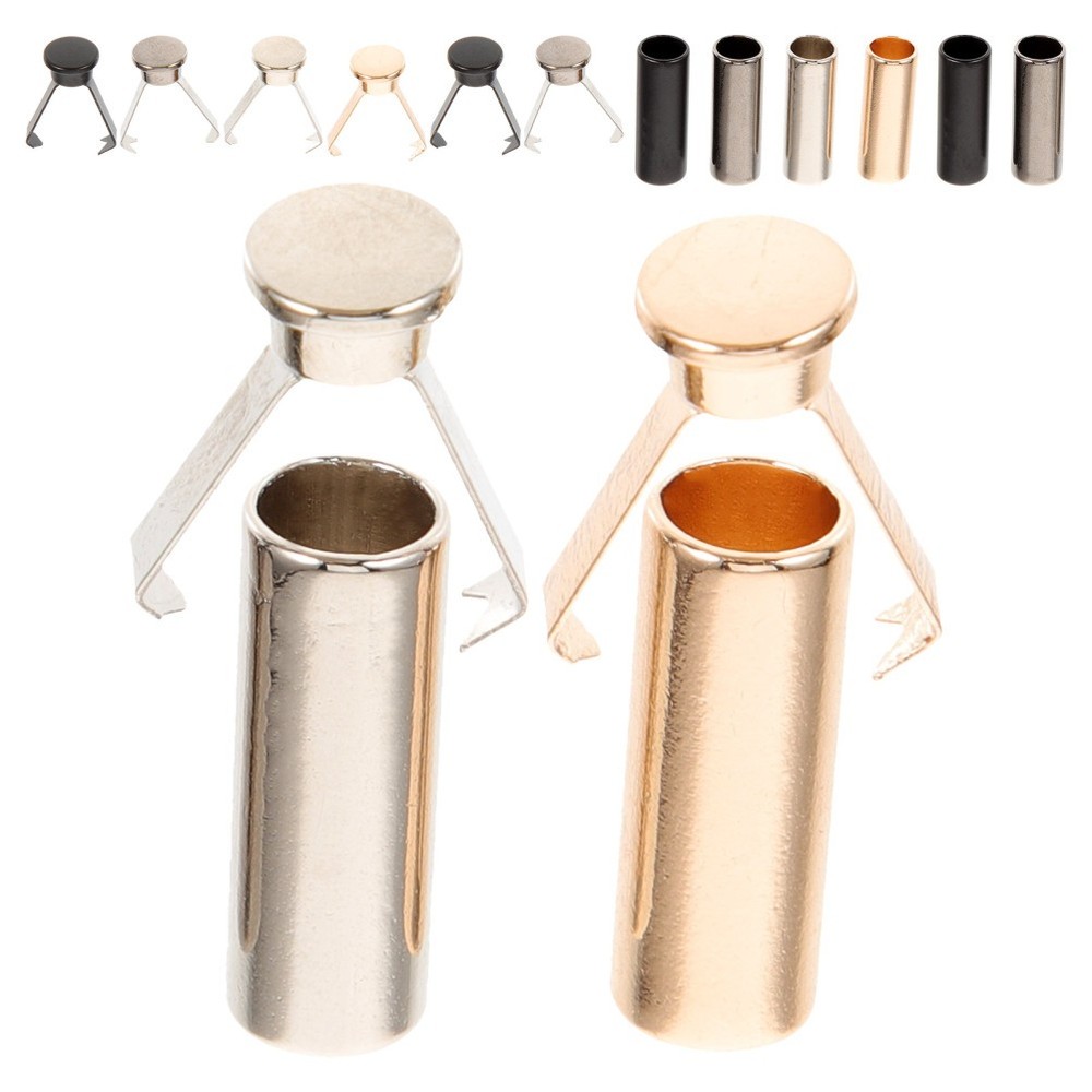 Set of 2 Shoelace Aglets Replacement Metal Tip Protector End Tips