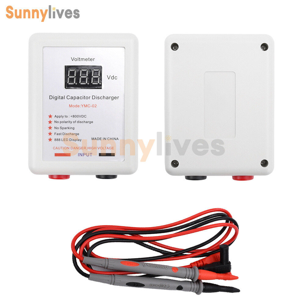 Digital Capacitor Discharge Pen Discharging Tool with Voltmeter without Sparking