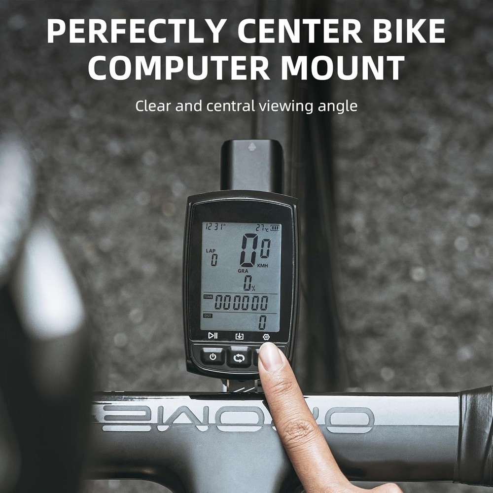 ROCKBROS Bike Computer Wireless GPS Speedometer BluetoothANT+with Cadence Sensor