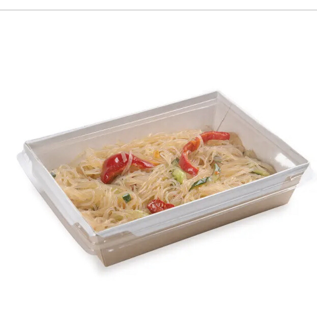 Cafe Vision Rectangle Clear Plastic Lids