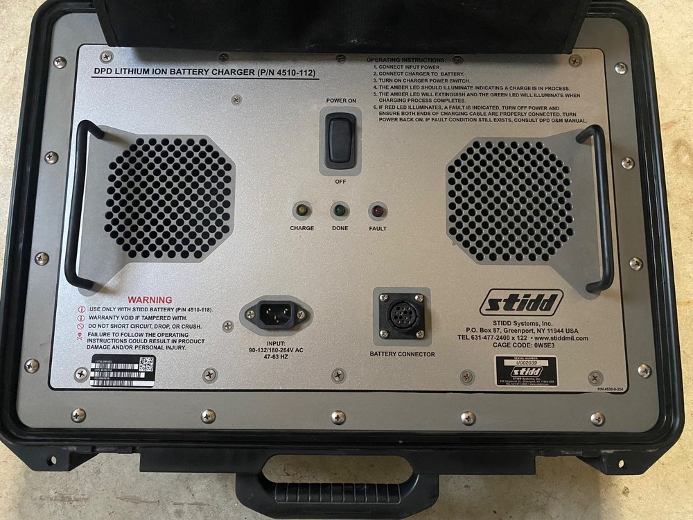 US Military Surplus Stidd Diver Propulsion Device Lithium Ion Battery Charger