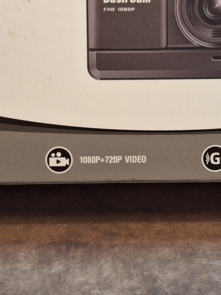 Dual Front & Back Channel Dash Camera - 1080P + 720P