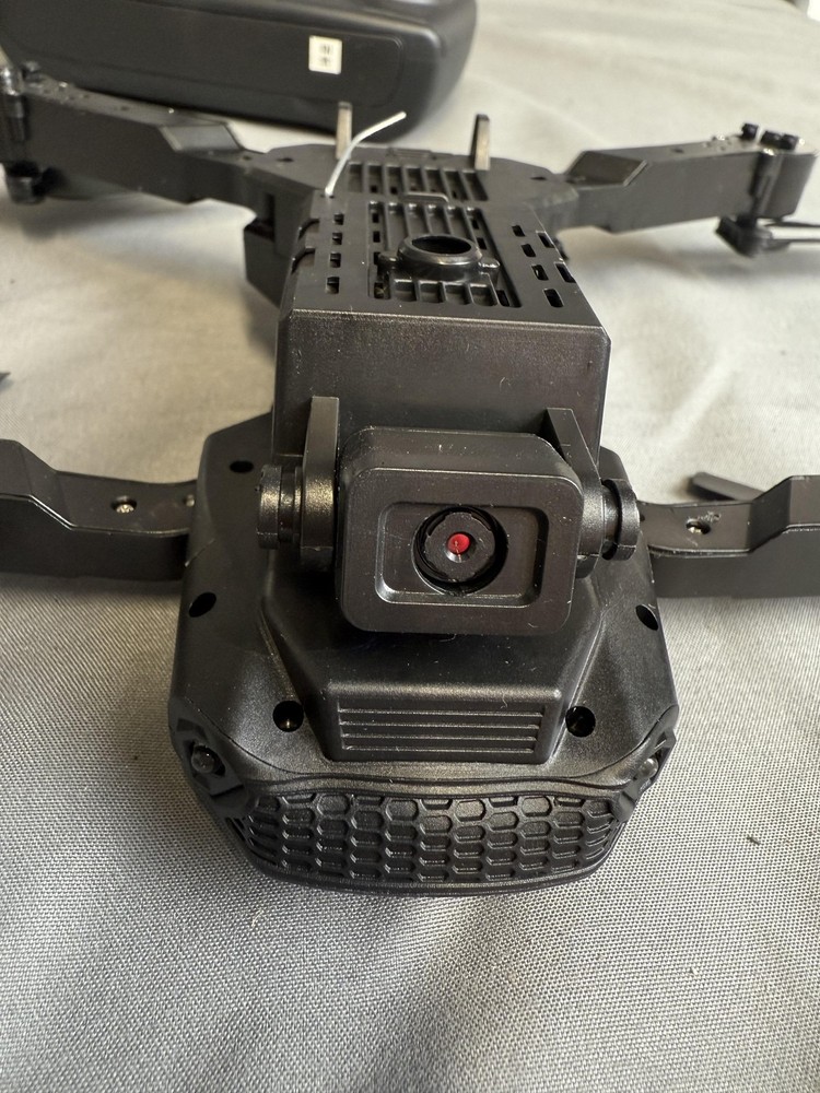 Fold Drone Camera RC Quadcopter Black Remote Control Case Extra Blades Parts Kit