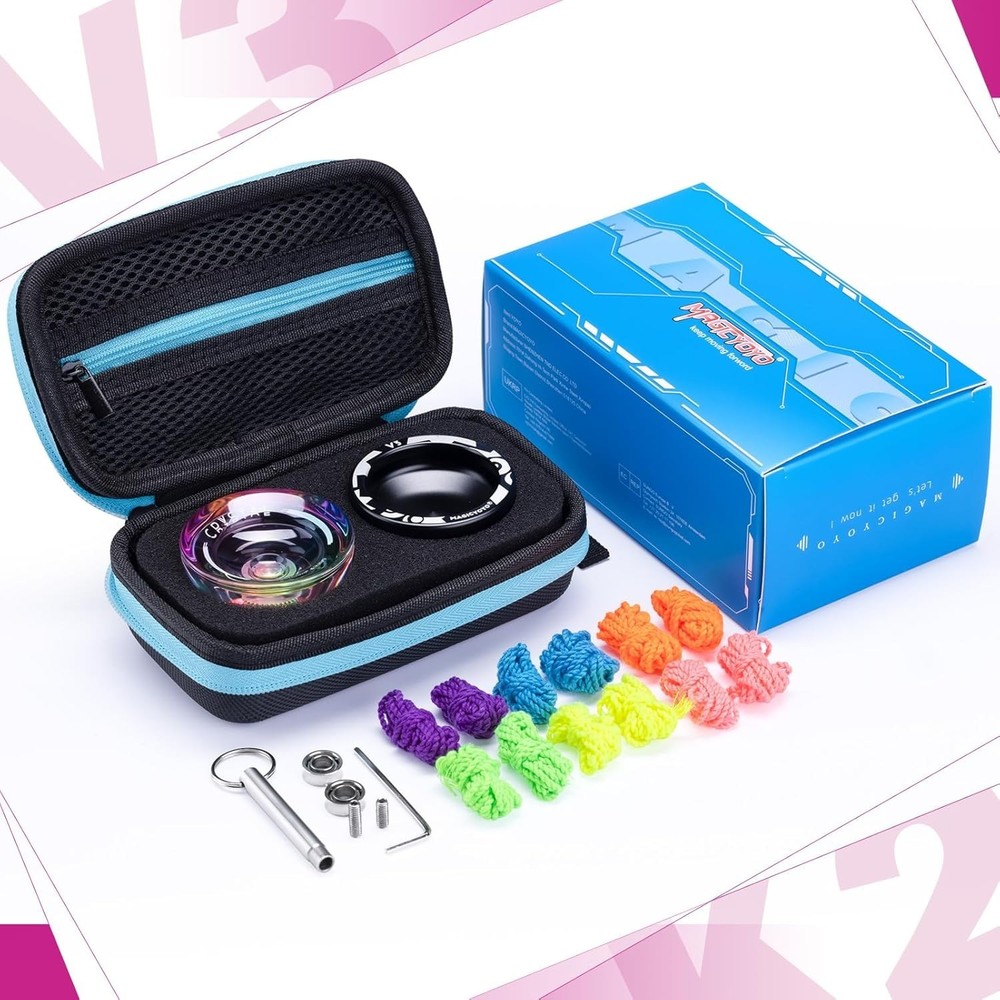 Ultimate Yoyo Experience: 2-Pack V3 and K2 with 12 Strings & Storage Case