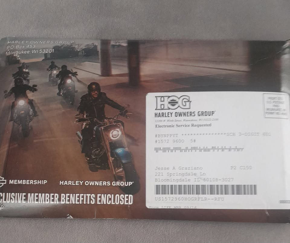 2026 HARLEY OWNERS GROUP MEMBERSHIP PACKAGE