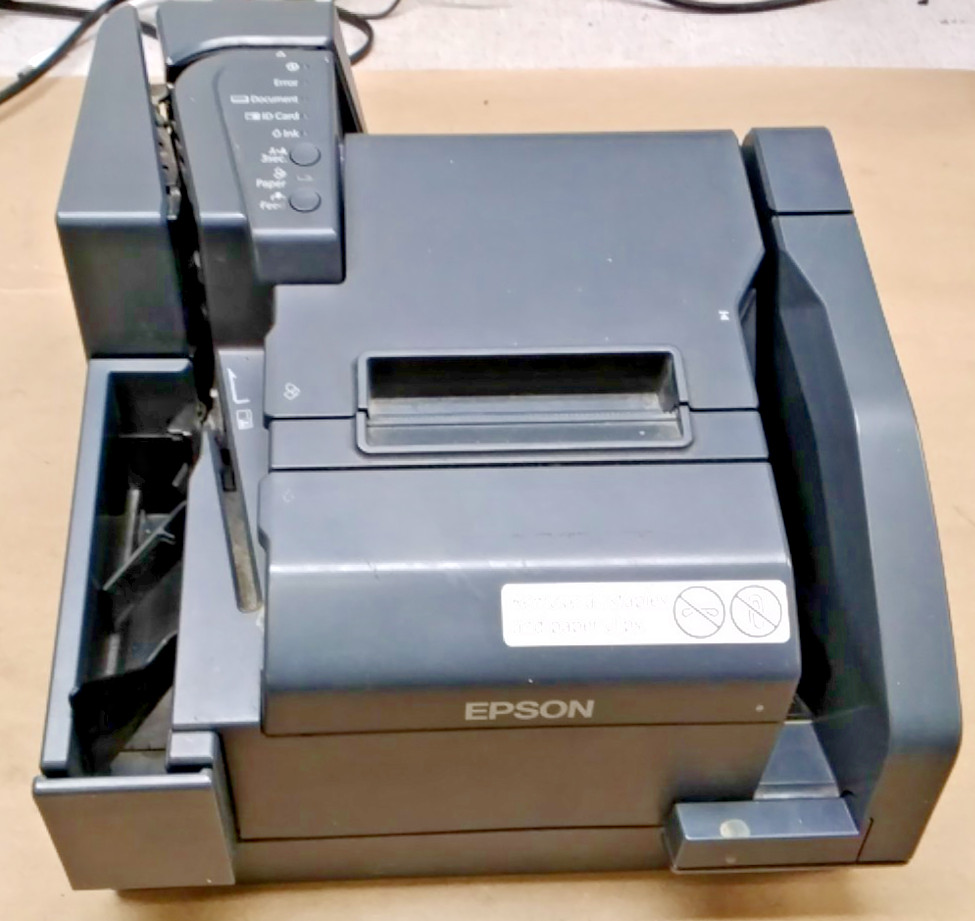 Epson 3-in-1 Check Reader/Receipt Printer TM-S9000MJ M273A Without Cords/Cables