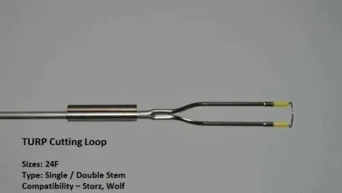 Resectoscope Loop Monopolar SINGLE STEM Cutting Electrode 24Fr (2.9mm)5 Pc
