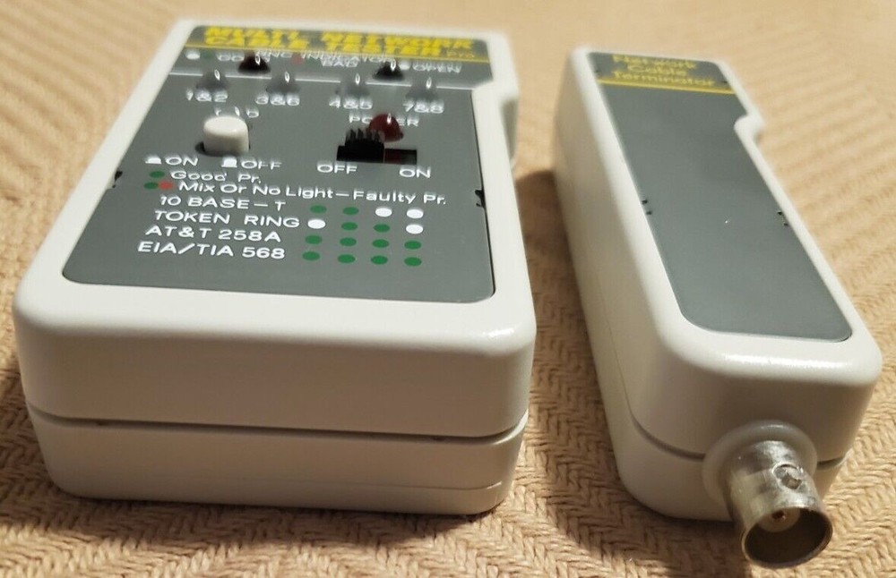 Multi-Network Cable Tester Pro And Network Cable Terminator TESTED Working