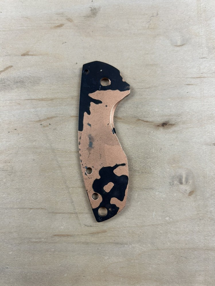 Custom “Black Plague” Shipwreck Copper CRKT Pilar Front Handle Scale