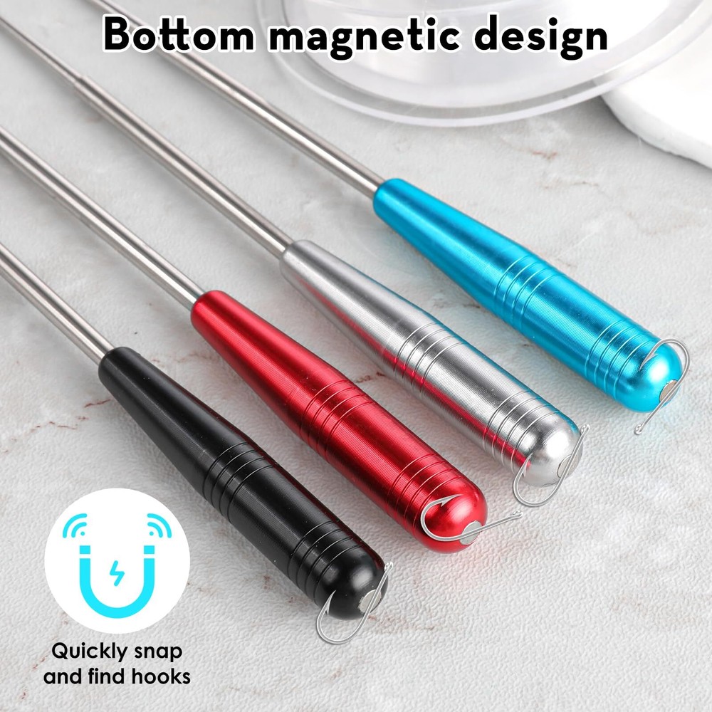 4 Pcs Fish Hook Quick Remover Tool Fish Hook Extractor with Storage Tubes