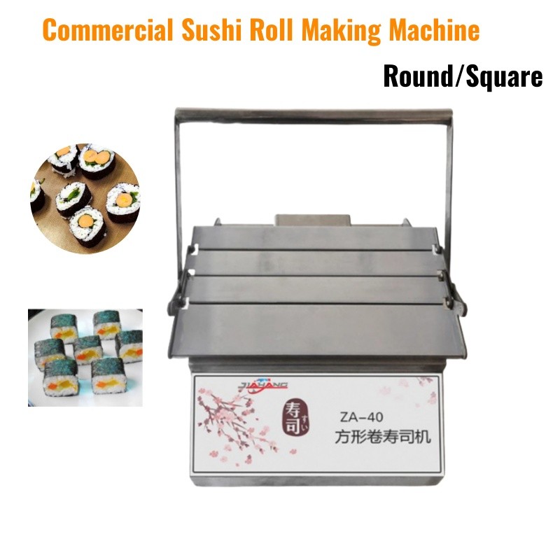 Round/Square Sushi Roll Making Machine Tabletop Sushi Forming Roller Maker New
