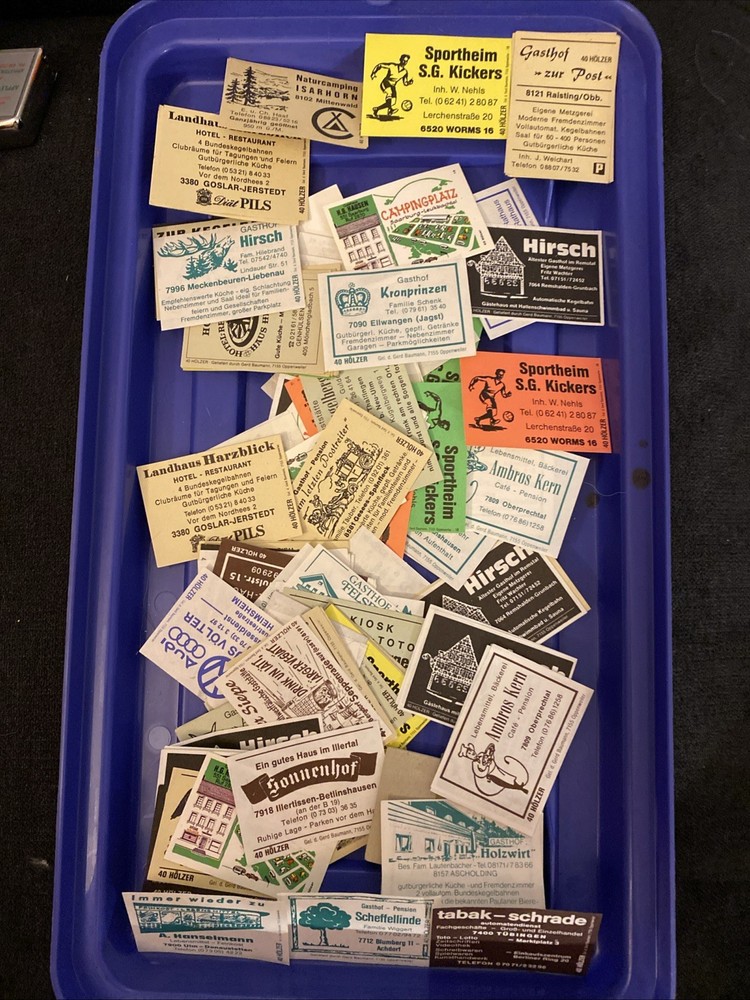 Assorted Matchbox Labels Most Foreign