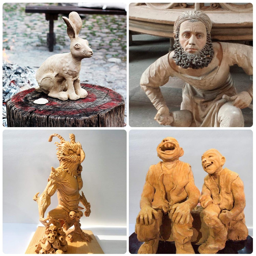 10Pcs Silicone Clay Sculpting Tool, Modeling Dotting Tool& Pottery Craft use ...