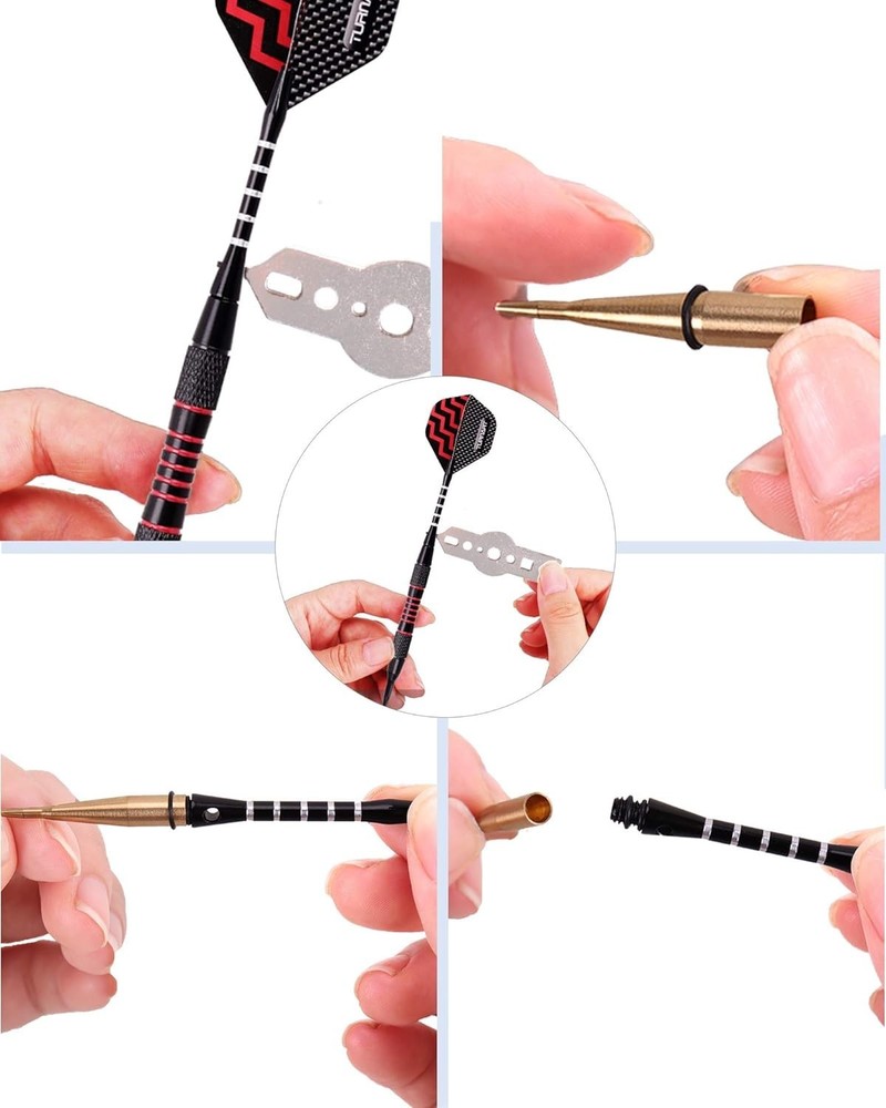 Soft Tip Darts Set - 9 Pcs 18g, Flight Protectors, Gift Case