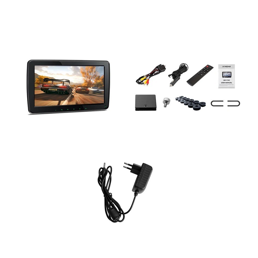 XTRONS 11.6” Car Headrest TV – IPS Screen Portable Multimedia Player | USB & SD