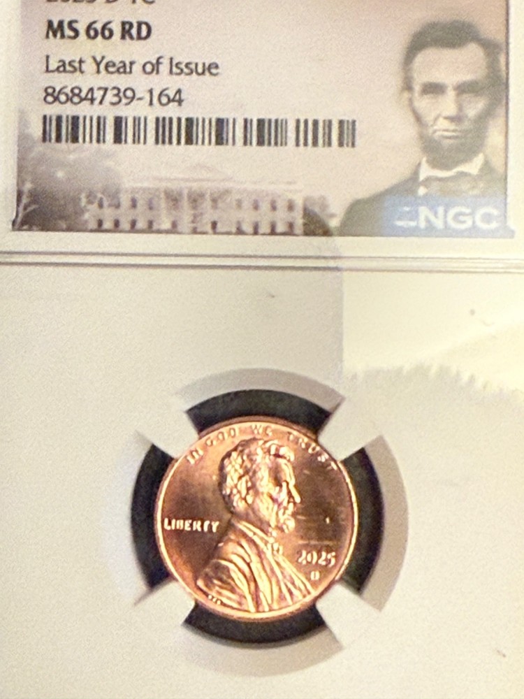 2025 P & D Lincoln Shield Cent MS-66RD NGC Slabbed Get A Pair!