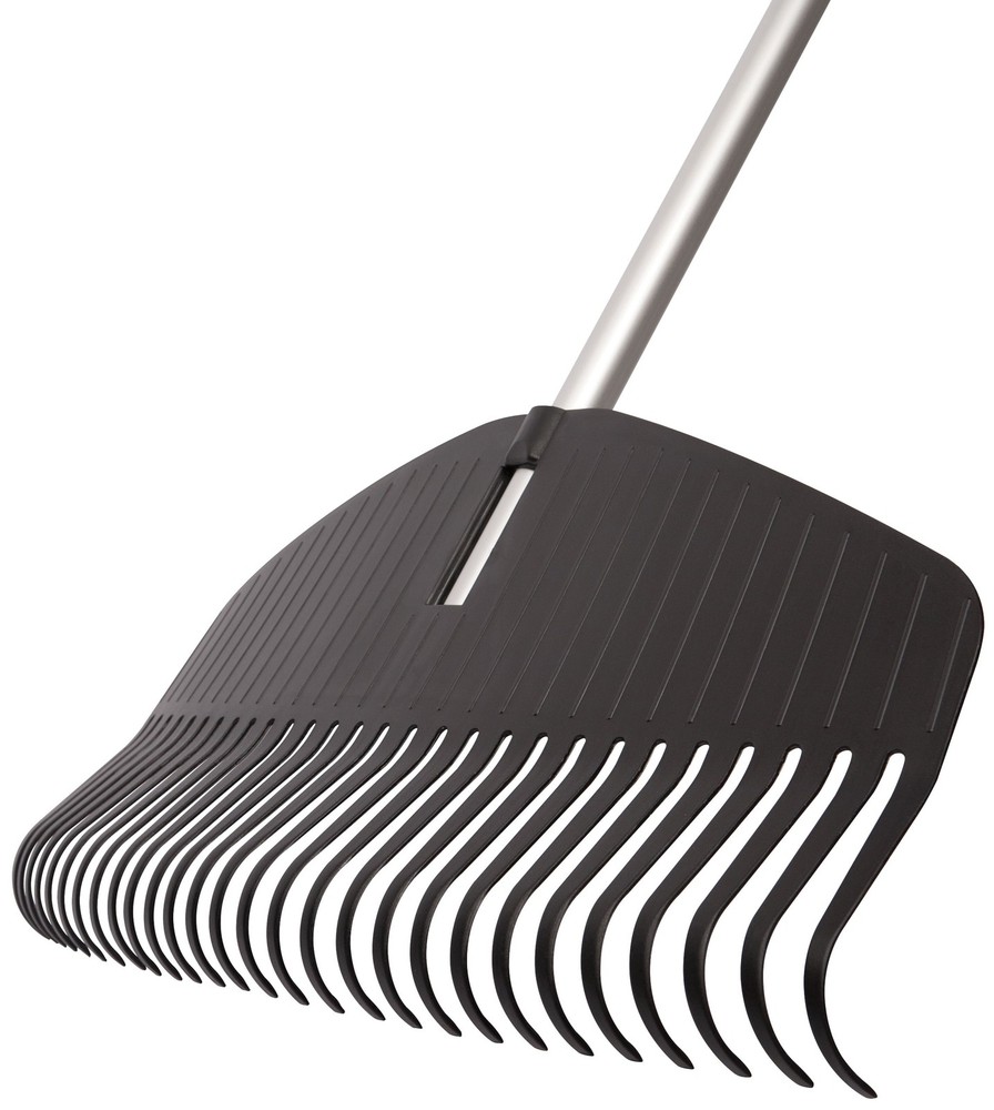 Fiskars Poly Leaf Rake, Leaf Rake, 67" Length