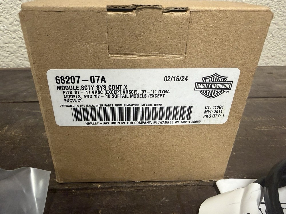 Harley-Davidson Smart Security System 07-17 VRSC 07-11 Dyna 07-10 Softail