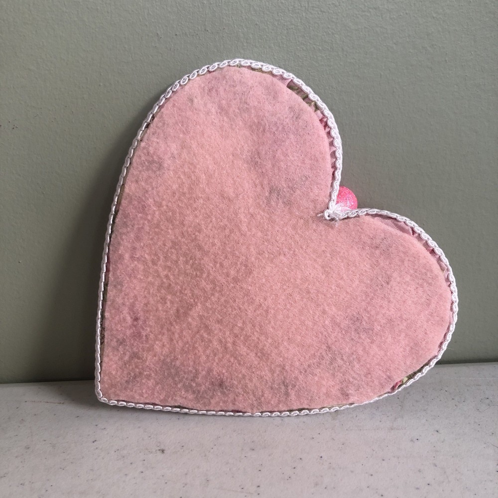 Handmade Pink Fabric Heart