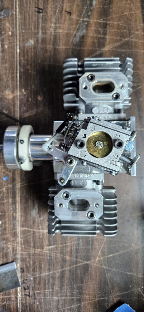 Brison 4.8 TWIN RC ENGINE WITH BISSON CUSTOM MUFFLERS & IGNITION