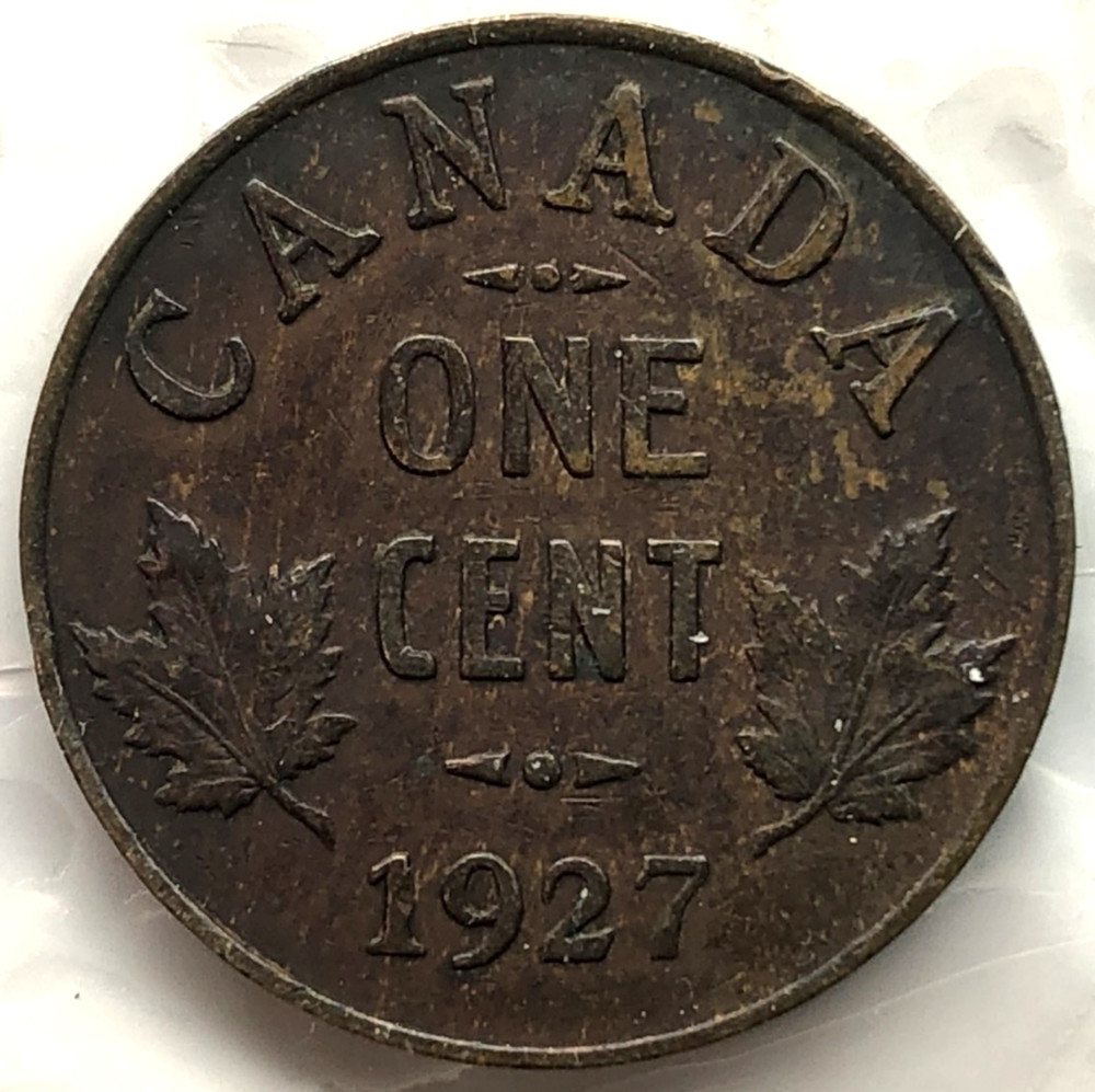 1927 Canada One Cent/Penny - Small Cent