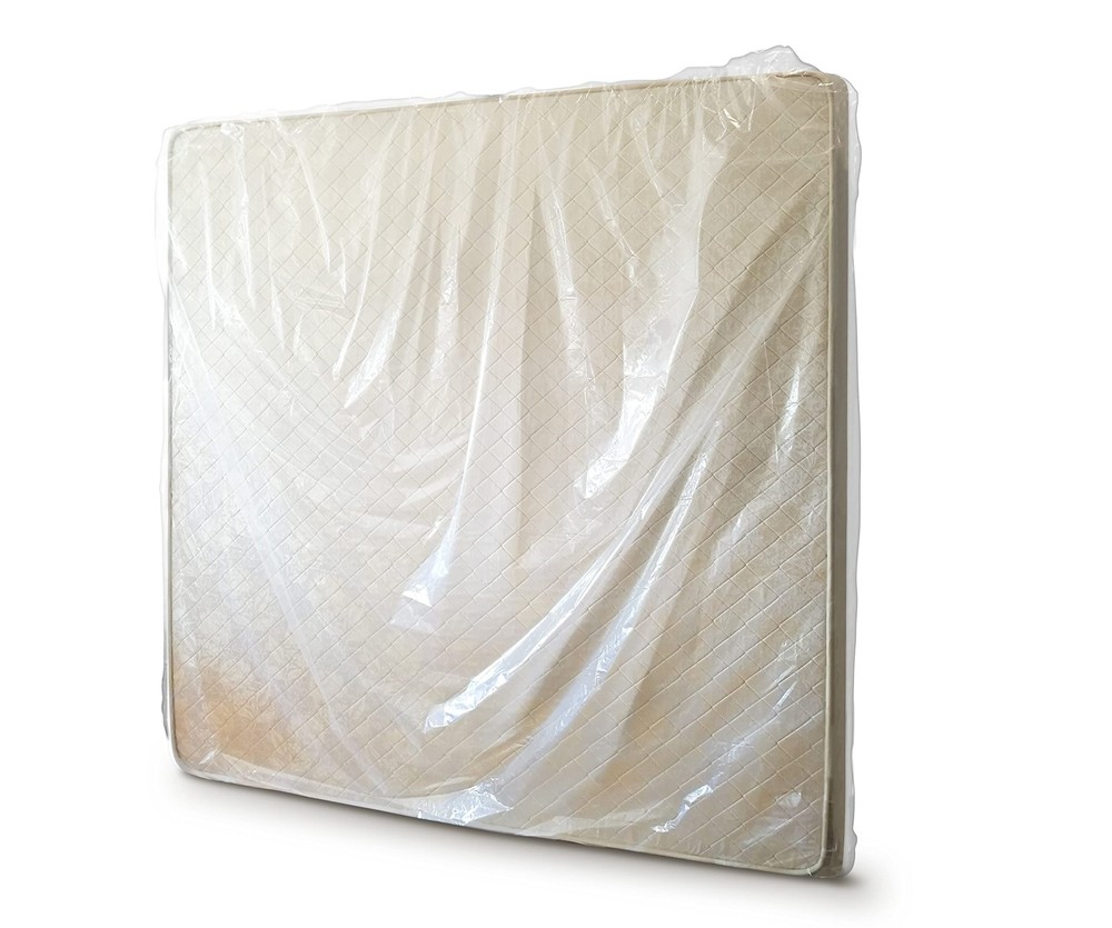 ComfortHome Mattress Bag for Moving and Storage, Queen/King (1-Pack), Clear
