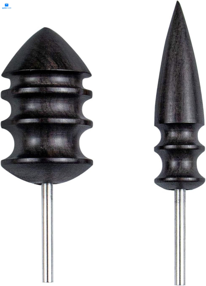 AUEAR, 2 Pack Leather Burnished Bits for Rotary Burnisher 2 Pack, Style a