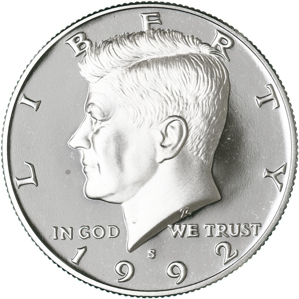 1992 S Kennedy Half Dollar Gem DCam Proof CN-Clad