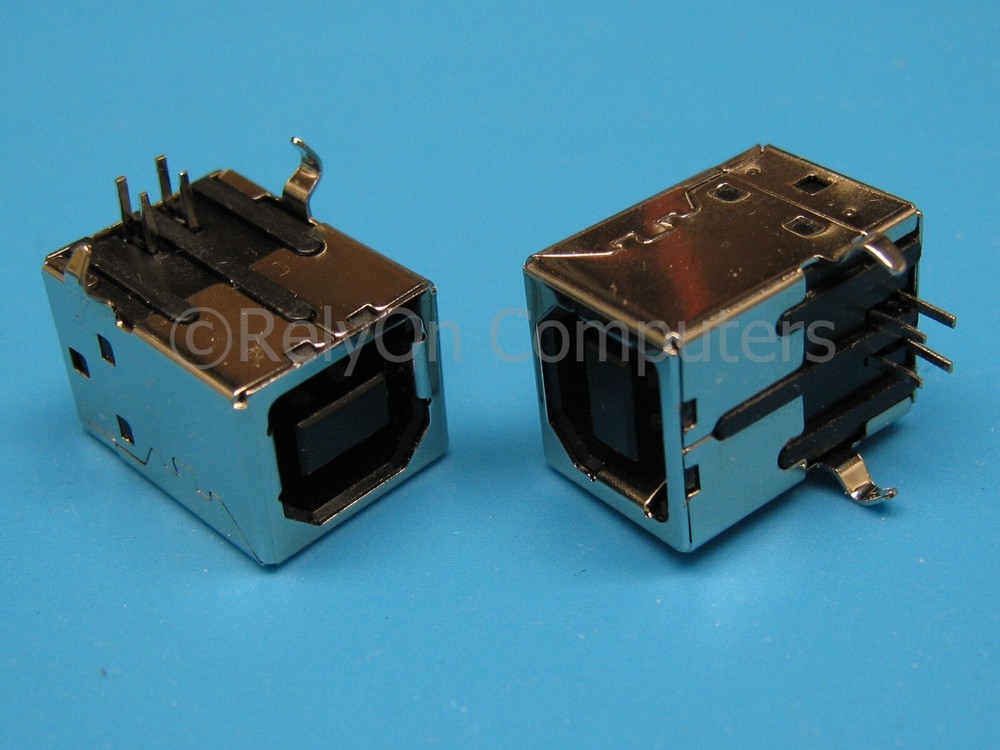 2x USB Type-B Port Connector Replacement Part for Zebra Eltron 2844 Printer PCB