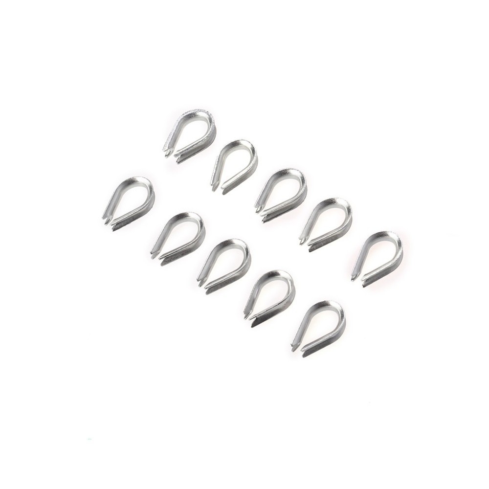 50 Pcs Fitting Collar Wire Rope Crimping Sleeves Cable End Crimps