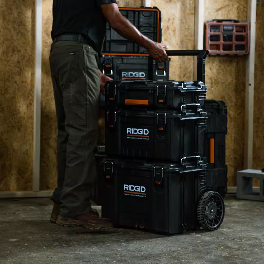 Pro Gear System Gen 2.0 Stackable Rolling Tool Box , 22 In. Heavy Duty Tool Box,