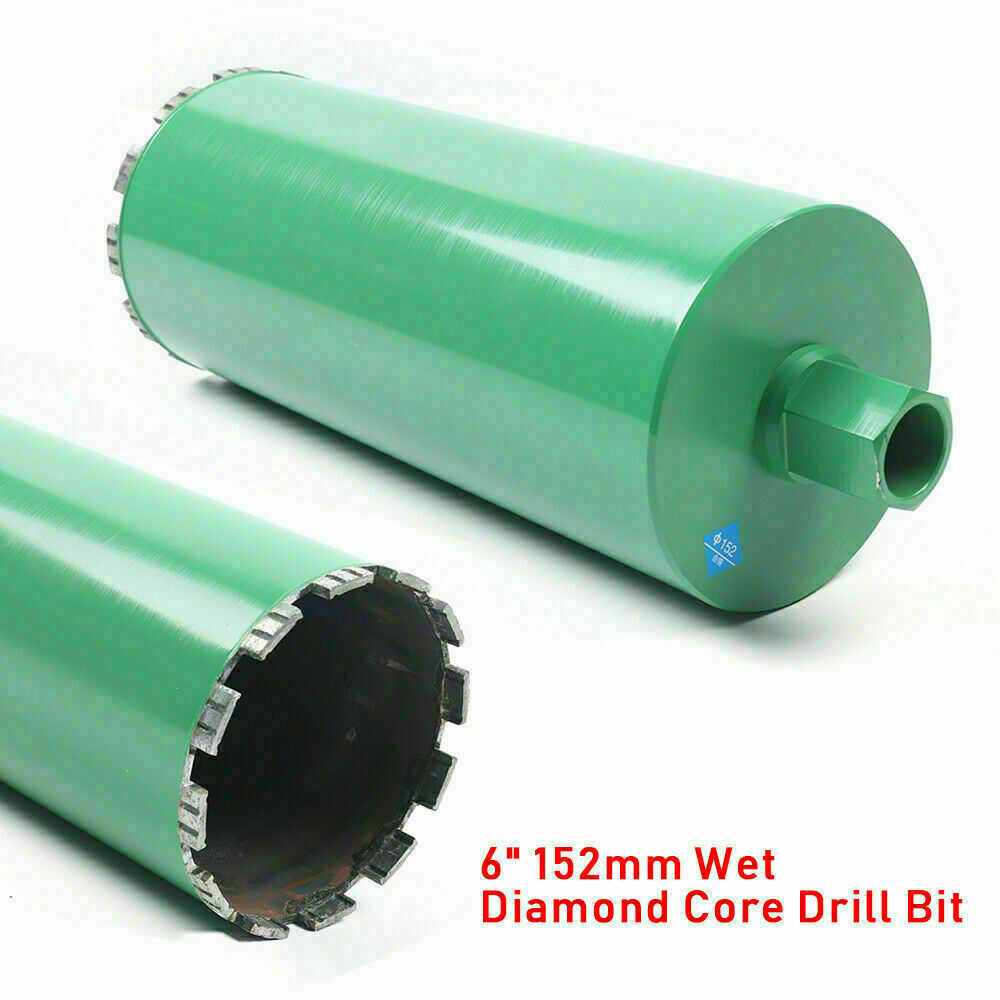 6" Wet Diamond Core Drill Bit 1-1 /4”–7 threads For Hard Concrete Masonry Brick
