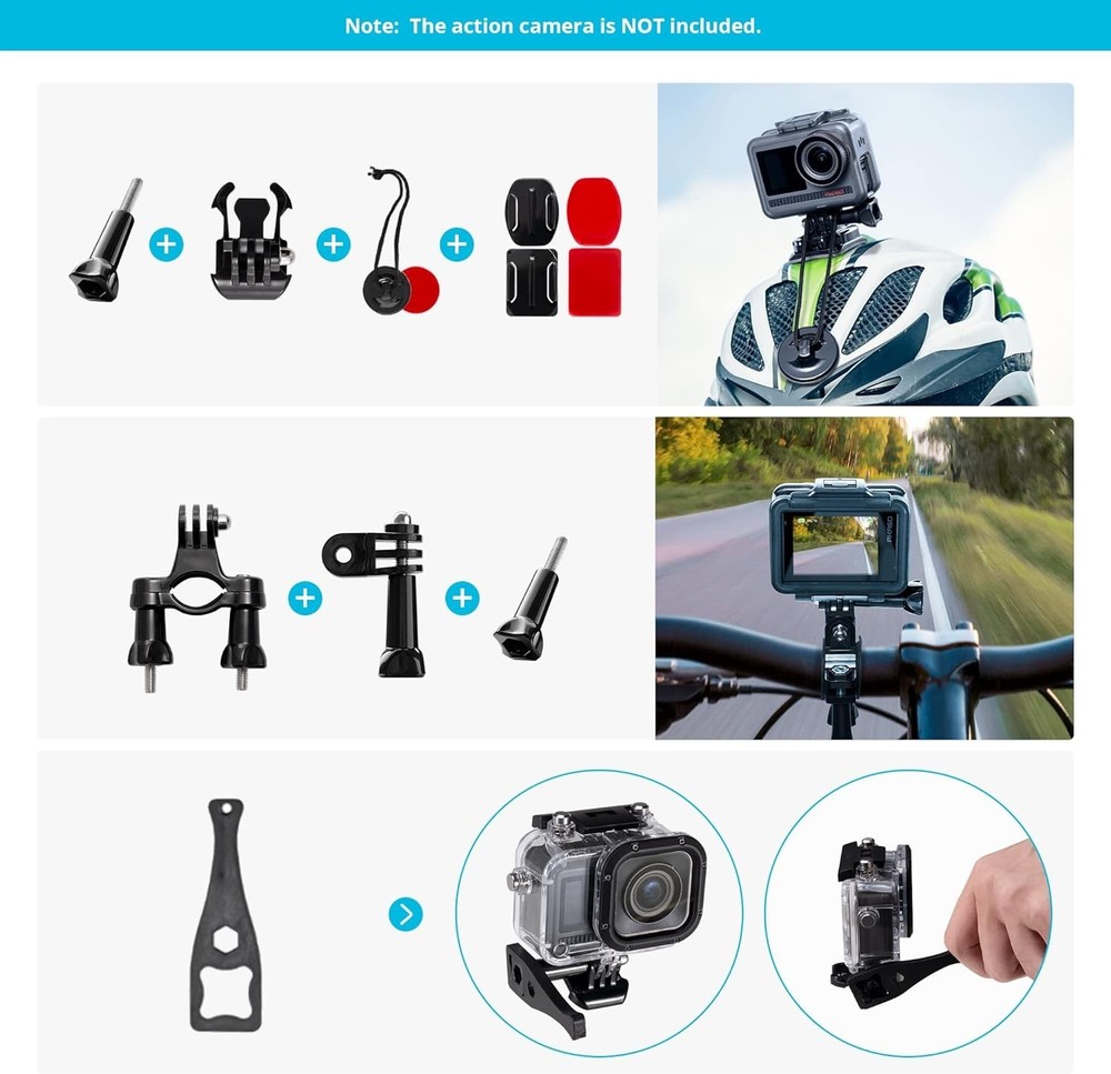 60 in 1 GoPro & Action Camera Accessories – Capture Every Angle
