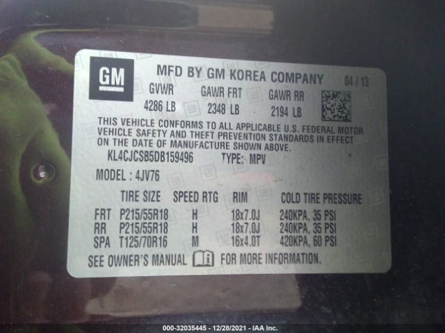 Info-GPS-TV Screen Fits 13-16 ENCORE 880213