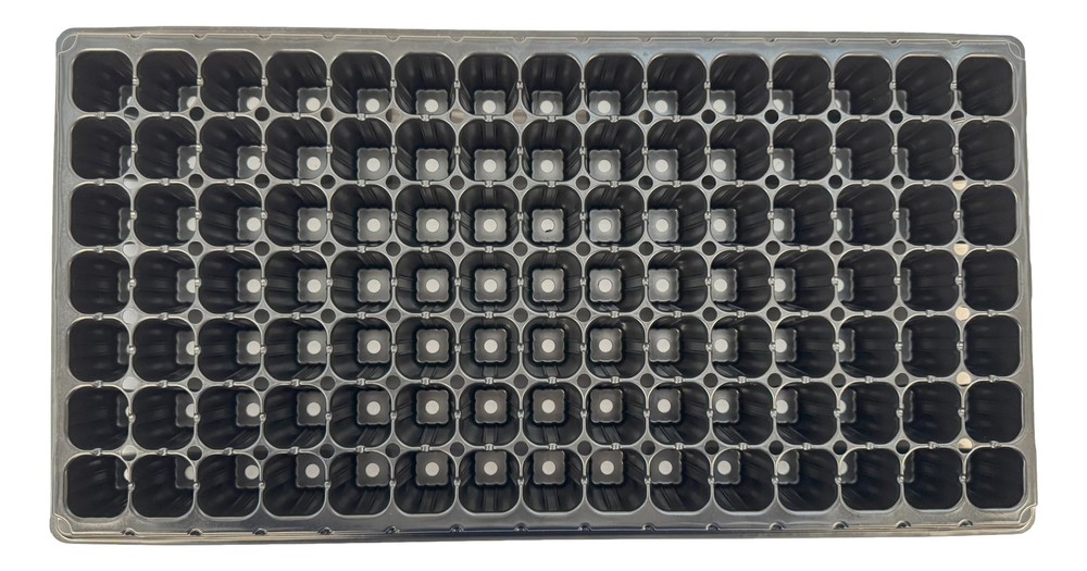 105 Cell Seedling Plastic Nursery Trays, 10 Pack, Thick Durable Germination P...