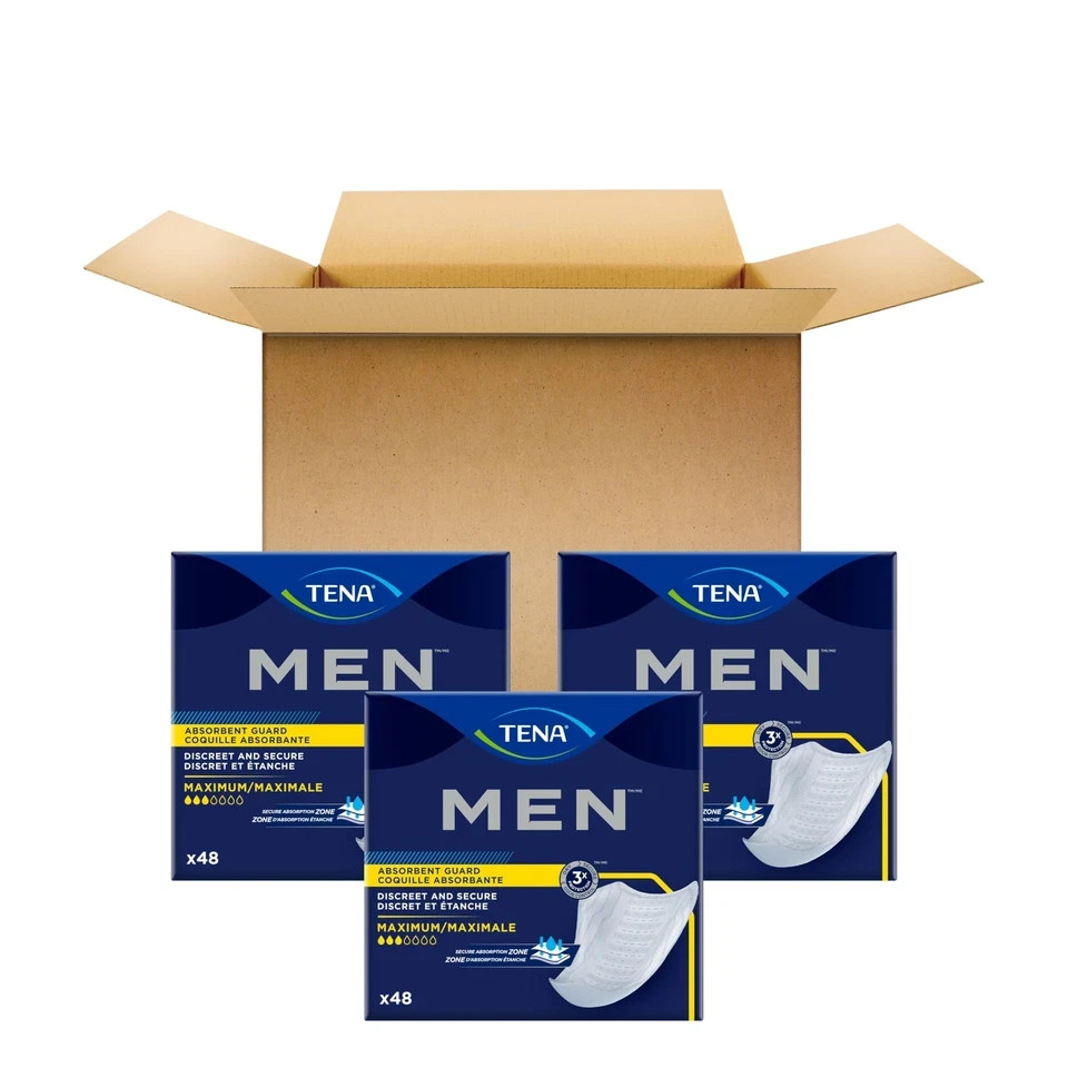 Incontinence Guards for Men, Maximum Absorbency, 144 Ct