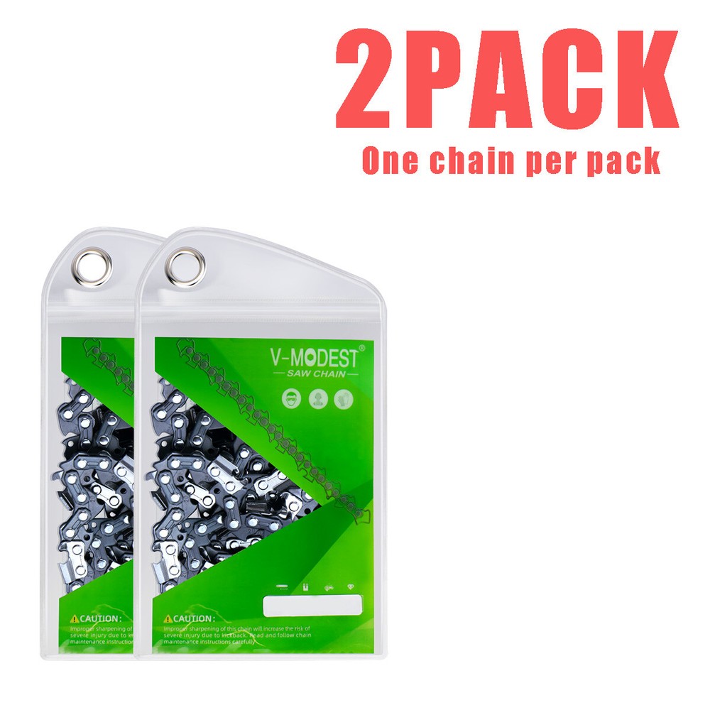 2PACK 18 Inch Chainsaw Chain For Echo CS400 Oregon Full Chisel 3/8"LP .050 62DL