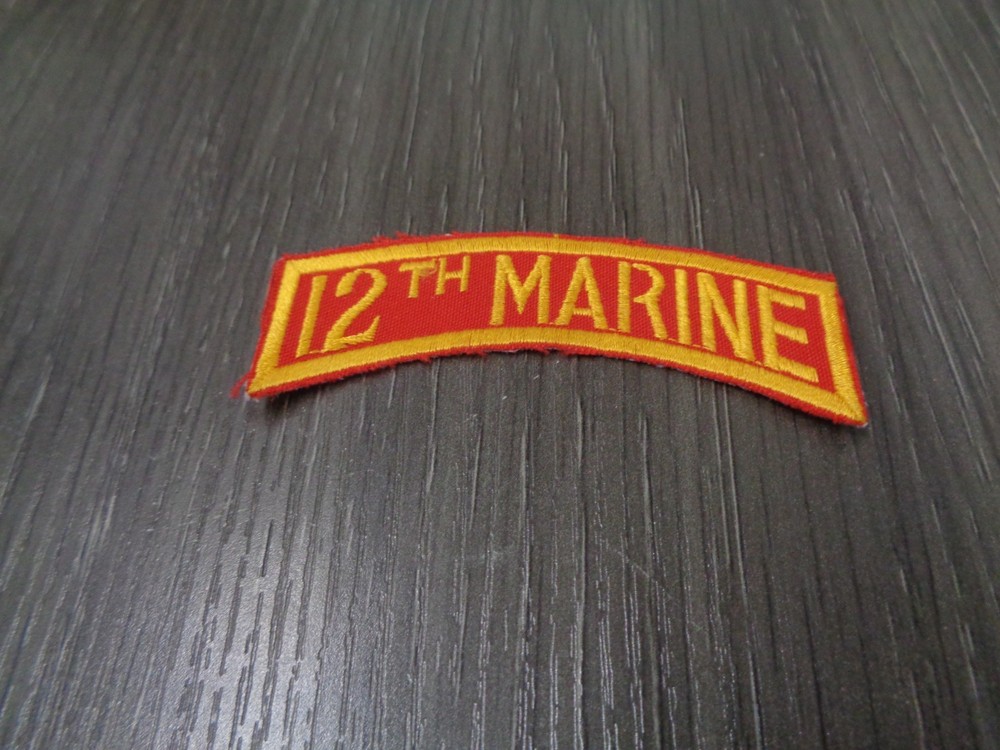Marine Corps - 12th MARINE - Shoulder Tab/Scroll PATCH