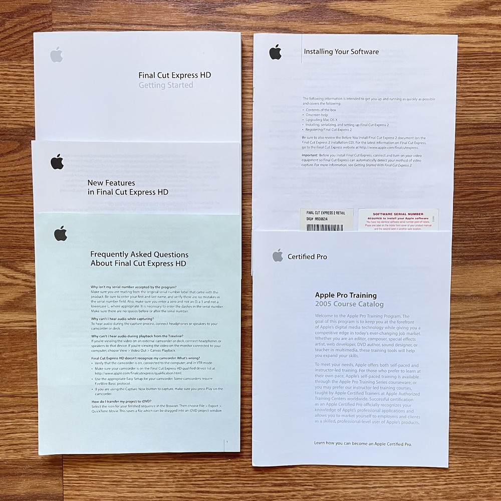 Apple Final Cut Express HD Media Set (Upgrade)