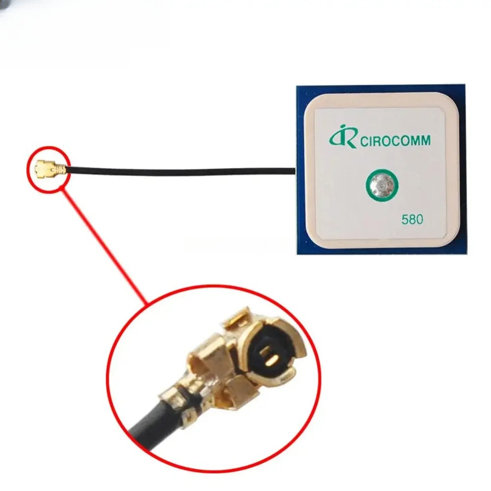 10X 32dB High Gain GPS Active Ceramic Antenna 5cm RHCP IP-EX Connector Interface