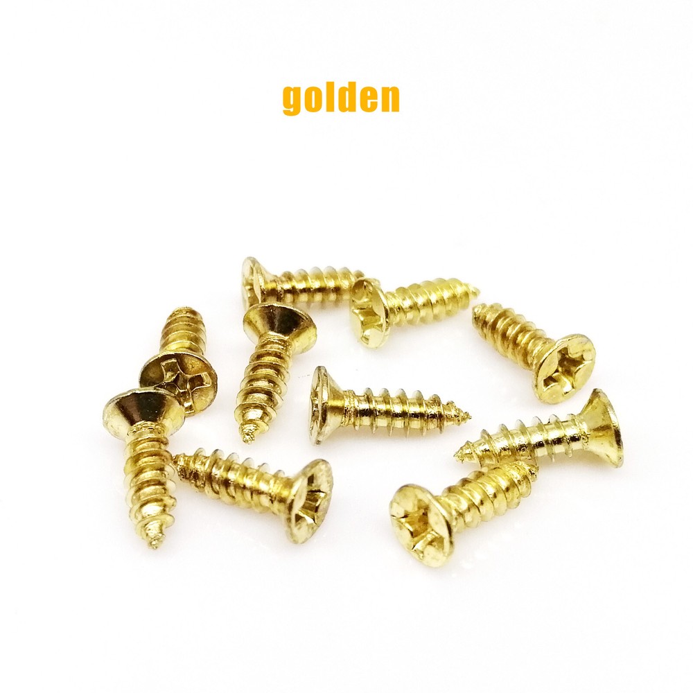200pcs Dia 2/2.5/3mm Mini Phillips Flat Countersunk Head Self Tapping Wood Screw