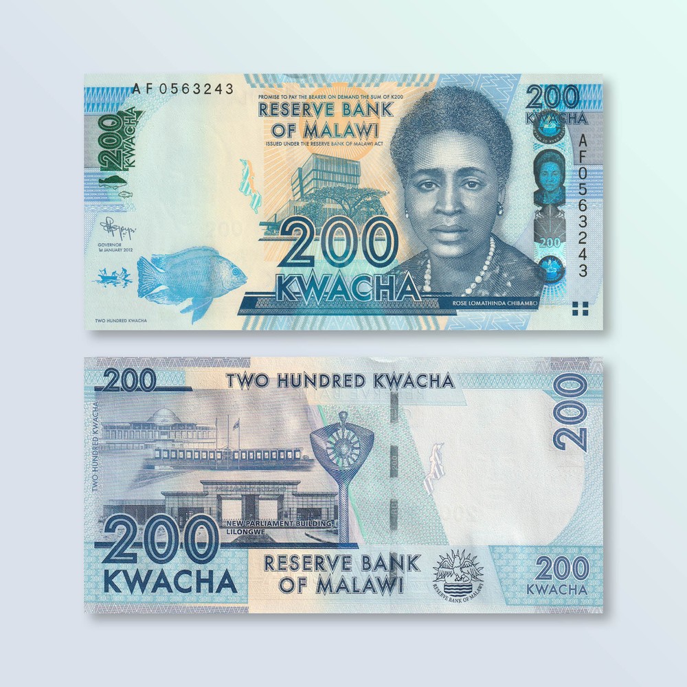 Malawi 200 Kwacha, 2012, B153a, P60a, UNC