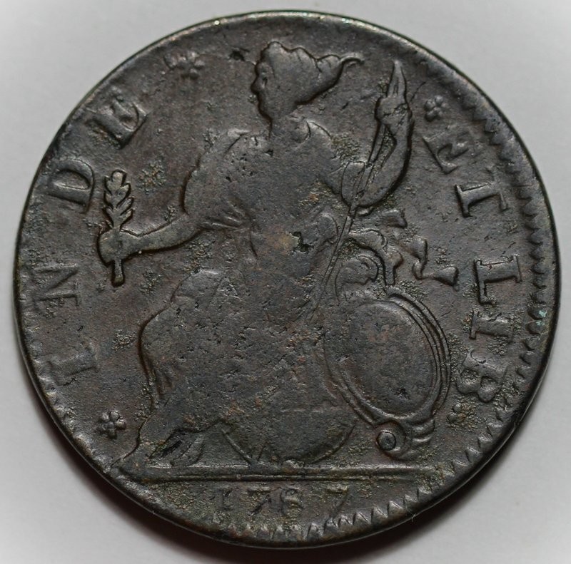 1787 Connecticut Colonial Copper - Mailed Bust Left